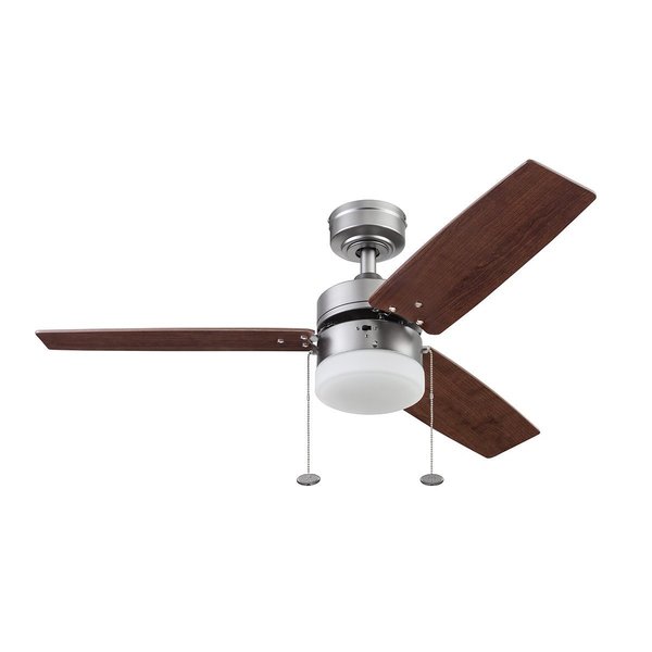 Prominence Home Reston, 42 in. Ceiling Fan with Light, Pewter 51478-40